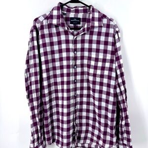 Rodd & Gunn Purple‎ and White Casual Button Down Shirt